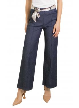 Jeans dritto con foulard "Luna" 